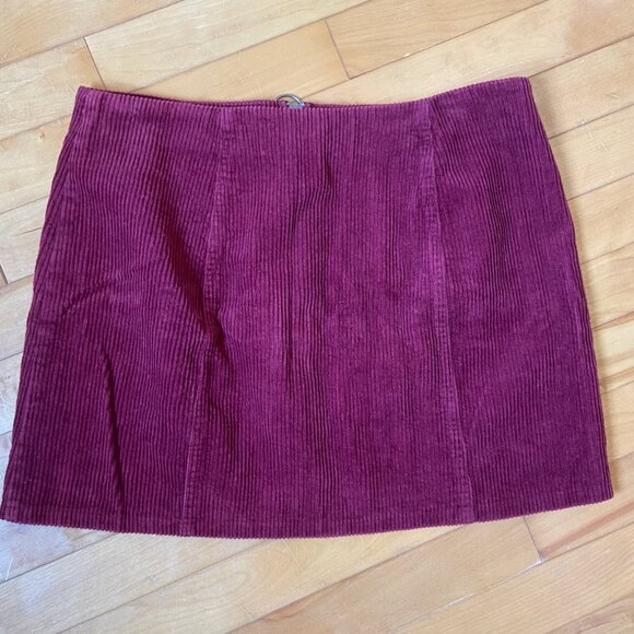 O-ring corduroy mini skirt - Picture 2 of 3